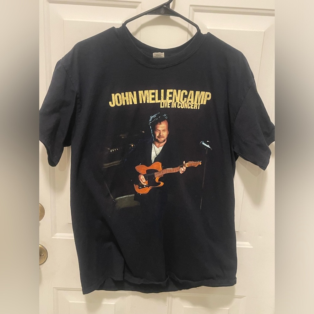 John Mellencamp Black Live In Concert Graphic Tee